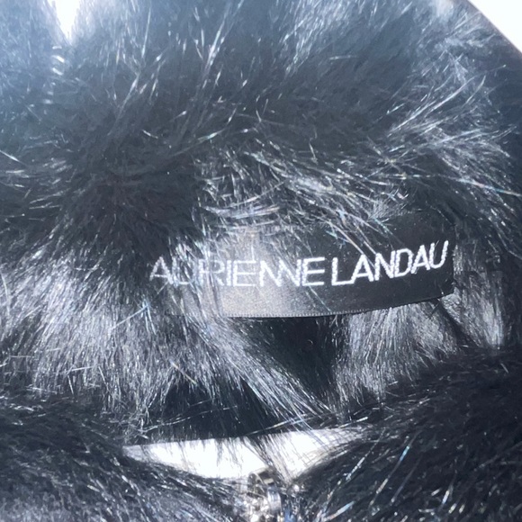 Adrienne Landau faux fur bomber jacket - Picture 3 of 6